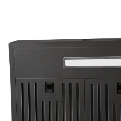 36" Vesta Copenhagen 800 CFM Wall Mount Range Hood in Black Stainless Steel  - VRH-COPENHAGEN-36BS