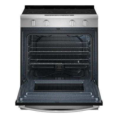 30" Whirlpool Electric Smart Range with No Preheat Mode and Steam Clean - YWSES3330TS
