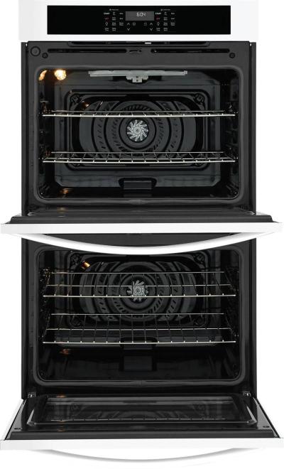 30" Frigidaire 10.6 Cu. Ft. Electric Double Wall Oven in White - FCWD3030AW