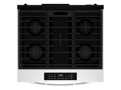 30" Whirlpool Gas Smart Range with Air Cooking Technology and Steam Clean - WSGS4530TW