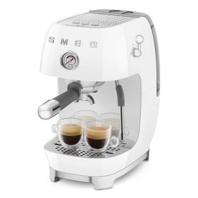 SMEG 50's Style Espresso Manual Coffee Machine - ECF03WHUS