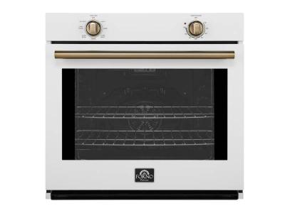 30" Forno Vomero  5 Cu.Ft. Wall Oven in White - FBOEL1370-30WHT