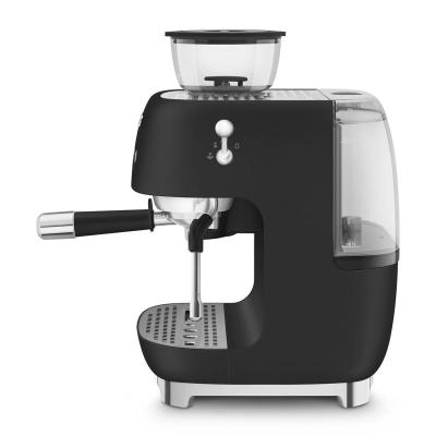 SMEG 50's Style Manual Coffee Machine with Grinder - EGF03BLMUS