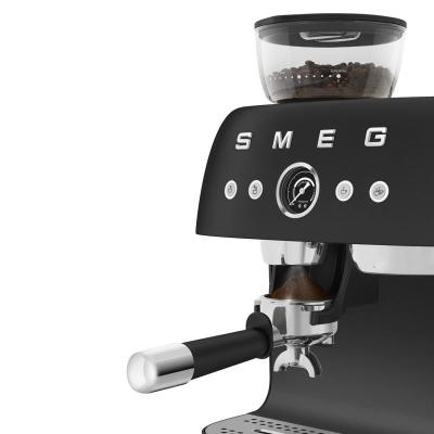 SMEG 50's Style Manual Coffee Machine with Grinder - EGF03BLMUS