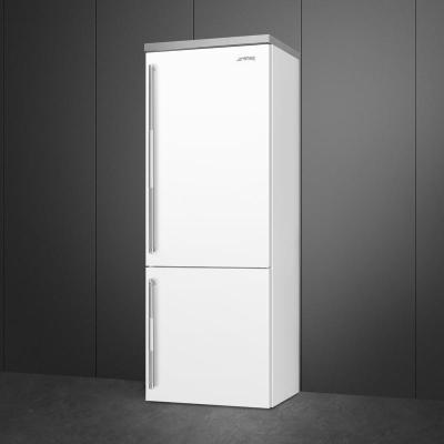27" SMEG SPR Bottom Mount Freestanding Refrigerator in White - BM27URMW