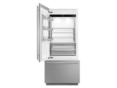 36" SMEG Built-in Universal Bottom Mount Refrigerator - RBMU36LX