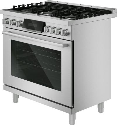 36" Bosch 800 Series Gas Freestanding Range in Stainless Steel - HGS8657UC