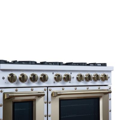48" Forno Valente Dual Fuel Range with 8 Sealed Burners - FFSGS6199-48CPWHT