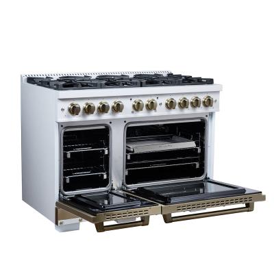 48" Forno 6.7 Cu. Ft. Valente Gas Range with 8 Sealed Burnes - FFSGS6299-48CPWHT