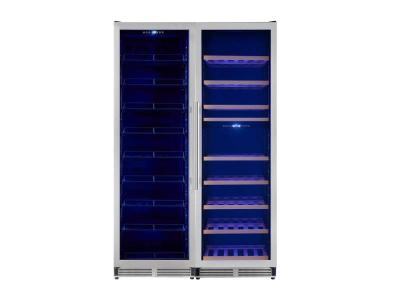 48" Forno Avellina 31.8 Cu. Ft. Triple Zone Side-by-Side Wine/Beverage Cooler - FWCDR6633-48S