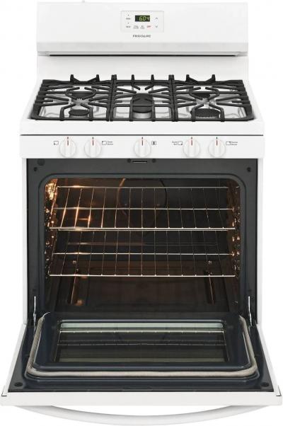 30" Frigidaire 5.0 Cu. Ft. Free Standing Gas Range With 5 Sealed Burners - FCRG3052AW