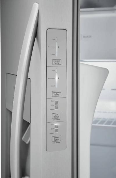 36" Frigidaire 25.6 Cu. Ft. Freestanding Side by Side Refrigerator - FRSS2623AS
