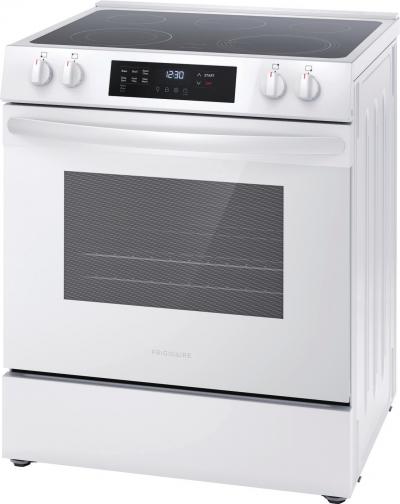 30" Frigidaire 5.3 Cu. Ft. Front Control Electric Range in White - FCFE306CAW