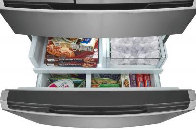 36" Frigidaire Gallery 22.1 Cu. Ft. Counter-Depth 4-Door French Door Refrigerator in Stainless Steel - GRMG2272CF