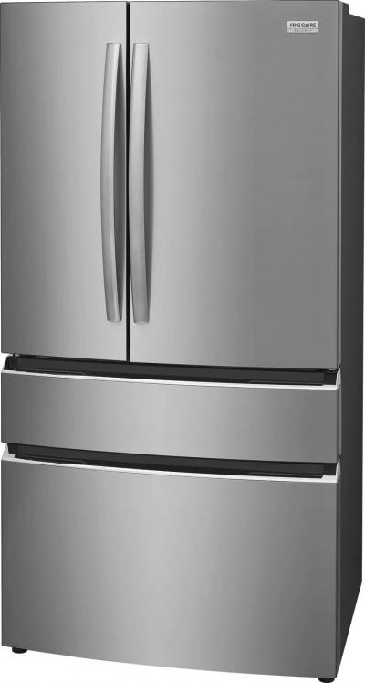 36" Frigidaire Gallery 22.1 Cu. Ft. Counter-Depth 4-Door French Door Refrigerator in Stainless Steel - GRMG2272CF