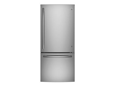 30" GE 20.9 Cu. Ft. Bottom-Freezer Refrigerator - GDE21DSKSS