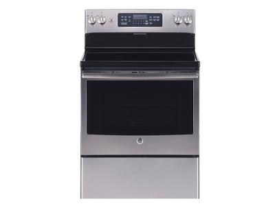 30" GE 5.0 Cu. Ft. Free Standing Electric Self Cleaning Convection Range - JCB830SKSS