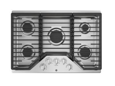 30" GE Built-In Gas Deep Recessed Edge-to-Edge Stainless Steel Cooktop - JGP5030SLSS