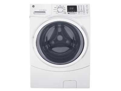 27" GE 5.2 Cu. Ft. Capacity Stainless Steel Drum Front Load Washer - GFW450SSMWW