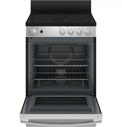 24" GE 2.9 Cu. Ft. Free Standing Electric Steam Clean Range - JCAS640RMSS