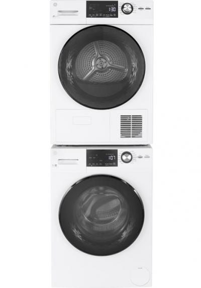 24" GE Energy Star 2.8 Cu. Ft. Capacity Stainless Steel Drum Frontload Washer - GFW148SSMWW