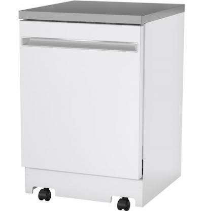 24" GE Portable Dishwasher  With Fully Integrated Controls And Energy Star Qualified - GPT225SGLWW