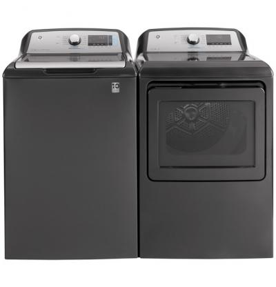 27" GE 5.0  Cu. Ft. Capacity Smart Washer With Sanitize - GTW845CPNDG