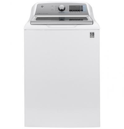 27" GE 5.2  Cu. Ft. Capacity Smart Washer With Sanitize - GTW840CSNWS