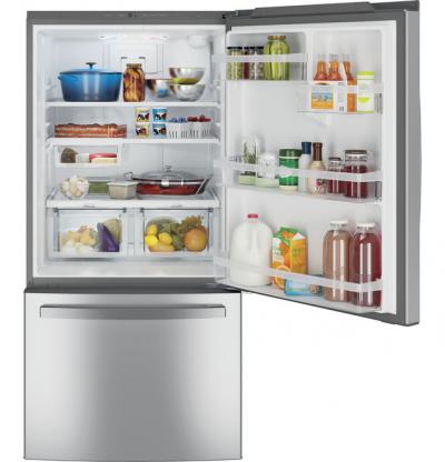 33" GE 24.8 Cu. Ft. Bottom-Freezer Drawer Refrigerator - GDE25EYKFS