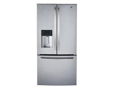 33" GE Profile 23.5 Cu. Ft. French Door Bottom-Mount With Space Saving Icemaker - PFE24HSLKSS