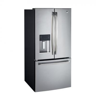 33" GE Profile 23.5 Cu. Ft. French Door Bottom-Mount With Space Saving Icemaker - PFE24HSLKSS