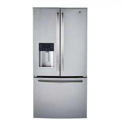 33" GE Profile 23.5 Cu. Ft. French Door Bottom-Mount With Space Saving Icemaker - PFE24HSLKSS