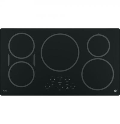 36" GE Profile Electric Cooktop with Induction Elements - PHP9036DJBB