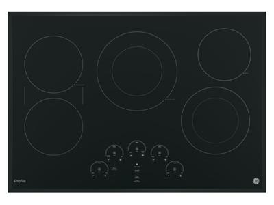 30" GE Profile Electric Cooktop with Built-In Touch Control - PP9030DJBB