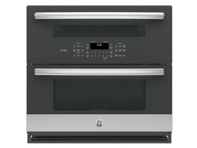 30" GE Profile 5.0 Cu. Ft. Built-In Twin Flex Convection Double Wall Oven - PT9200SLSS