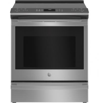 30" GE Profile 5.3 Cu. Ft. Smart Slide-In Electric Convection Fingerprint Resistant Range - PSS93YPFS