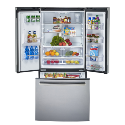 33" GE Profile 23.6 Cu. Ft. French Door Refrigerator In Fingerprint Resistant Stainless Steel - PFE24HYRKFS