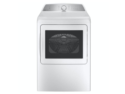 27" GE Profile 7.4 Cu. Ft. Gas Dryer in White - PTD60GBSRWS