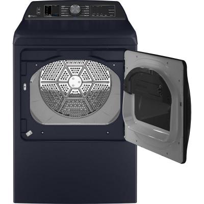 27" GE Profile 7.3 Cu. Ft. Smart Electric Dryer in Sapphire Blue - PTD90EBMTRS