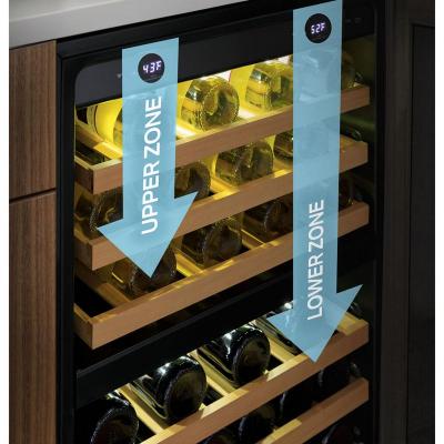 24" GE Profile 4.8 Cu. Ft. Wine Cooler with 44 Bottle Capacity in Stainless Steel - PWS06DSPSS