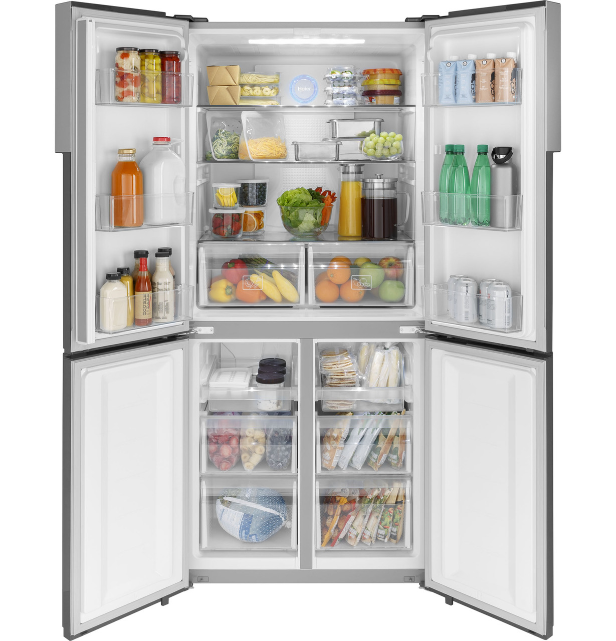 Haier ENERGY STAR® 15 Cu. Ft. Bottom Freezer Refrigerator - HRB15N3BGS -  Haier Appliances